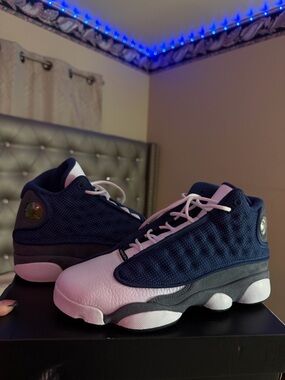 Jordan Air Jordan 13 Retro (GS) Navy and White Box Label